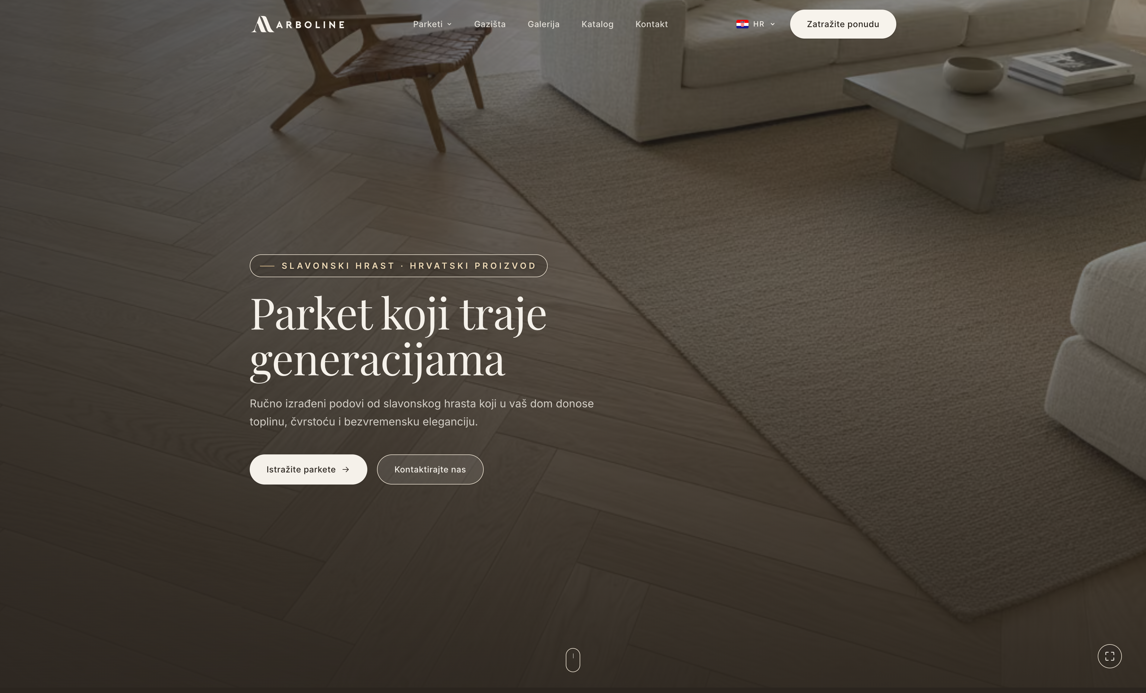 Arboline — projekt iz portfolija INVENIA DIGITAL: izrada web stranice prikazana na laptopu i mobitelu